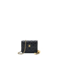 Chanel Pearl Crush Mini Flap Belt Bag Lambskin Black