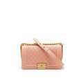 CHANEL MEDIUM BOY CHANEL BAG CAVIAR PINK