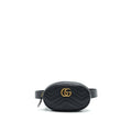 GUCCI GG MARMONT MATELASSE LEATHER BELT BAG BLACK SIZE 75