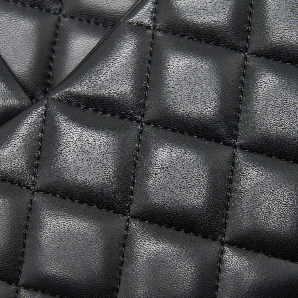 Chanel Classic Double Flap Jumbo Bag Lambskin Black