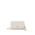 Chanel Pearl Crushed Pearl Wallet On Chain Lilac