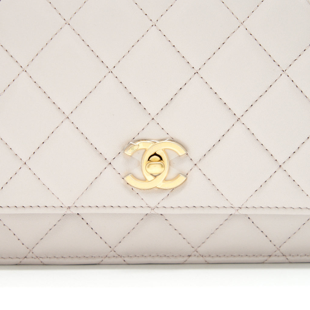 Chanel 21B Light Purple Pearl Crush Wallet on Chain