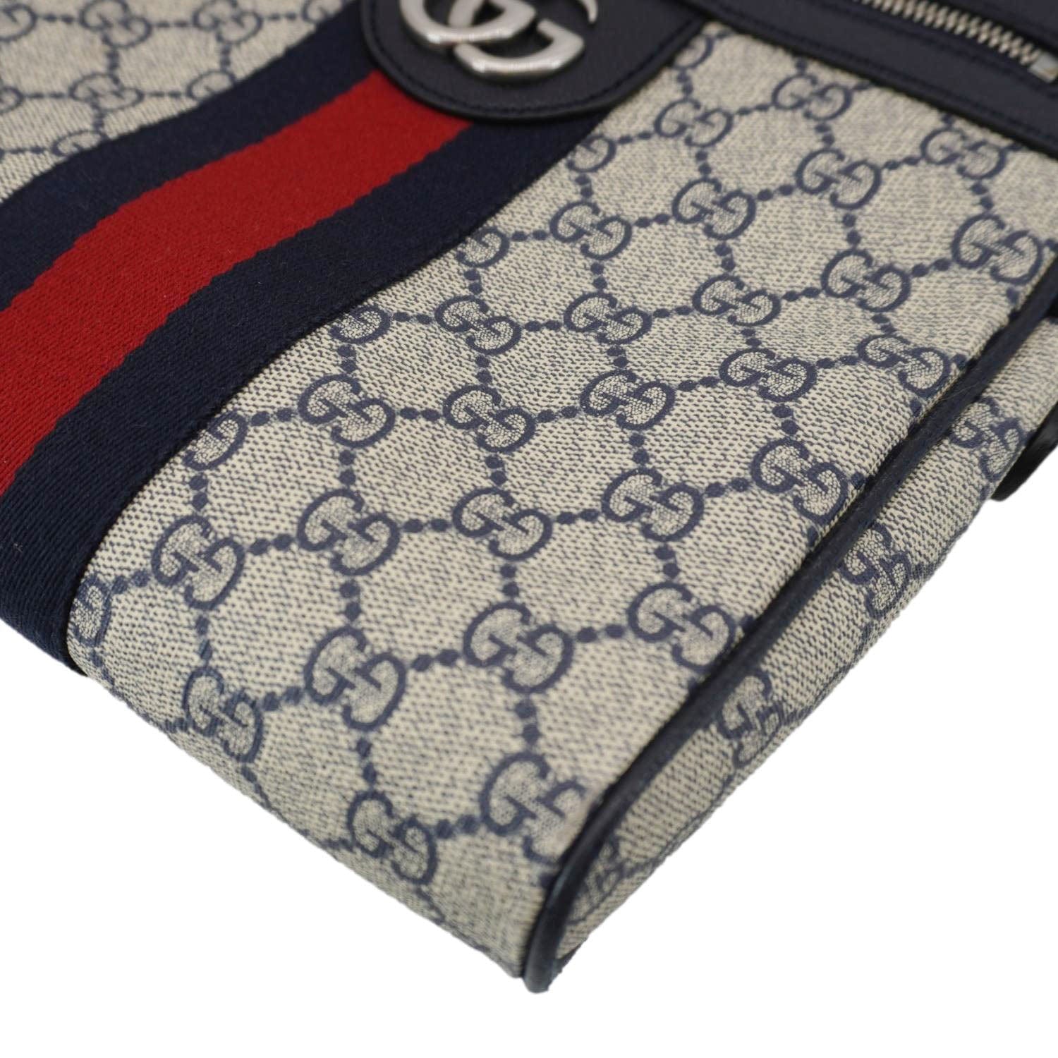 GUCCI Ophodia Small GG Supreme Canvas Messenger Bag Blue 547926