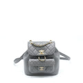 Chanel 22A Duma Backpack Lambskin Dark Grey L