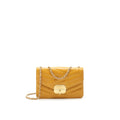 Chanel Chevron Envelope Flap Bag With Chain in Yellow