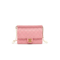 Chanel quilted Pearl Chain Goat Skin flap Bag PINK