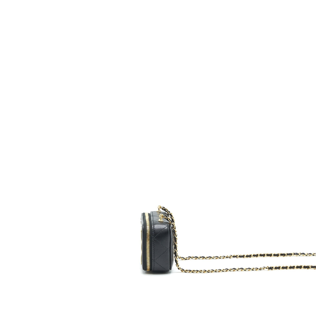 Chanel 21K Mini Clutch With Chain Black