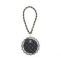 Chanel Round Clutch With Chain Lambskin Black L