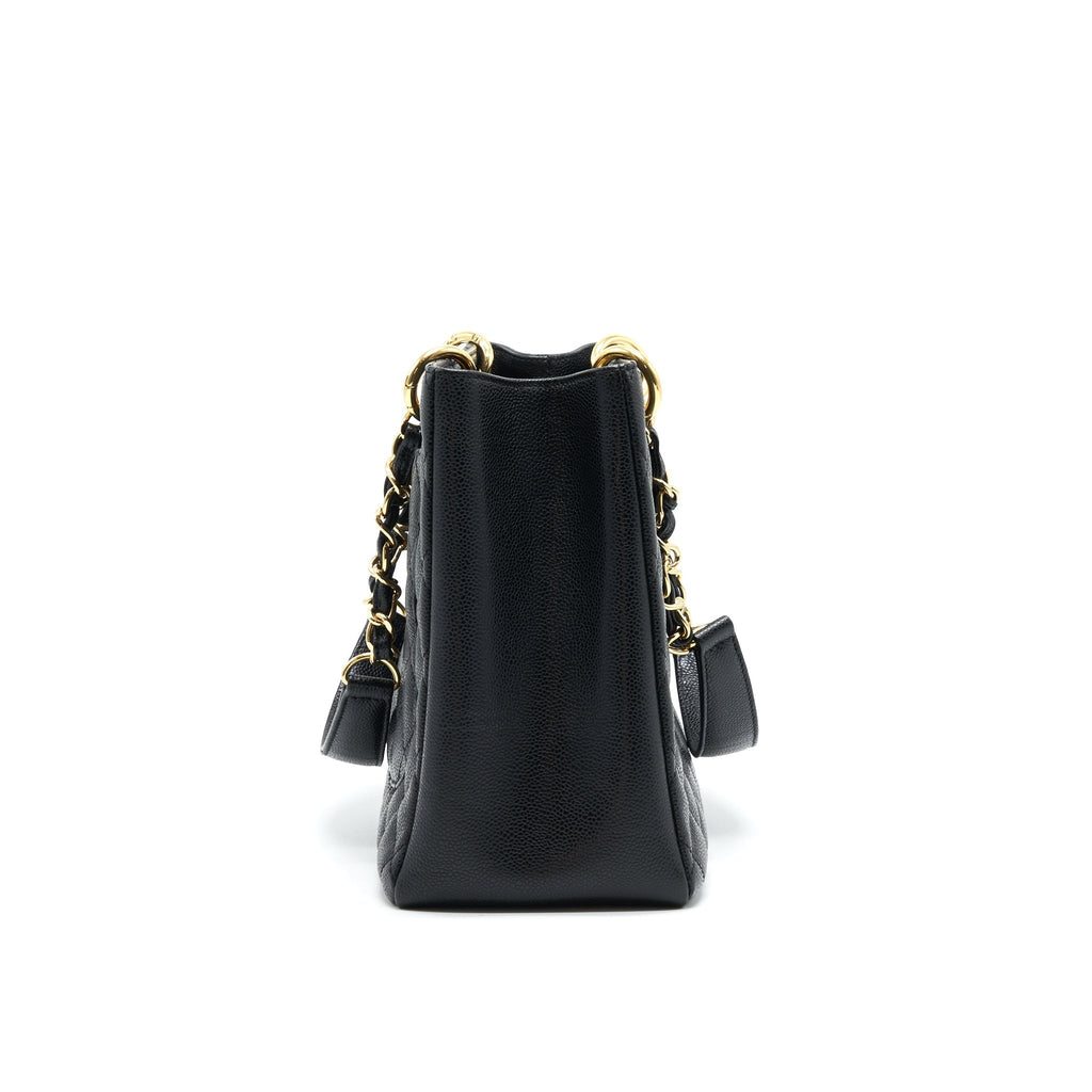 Chanel Grant Shopping Tote Bag GST Black Caviar