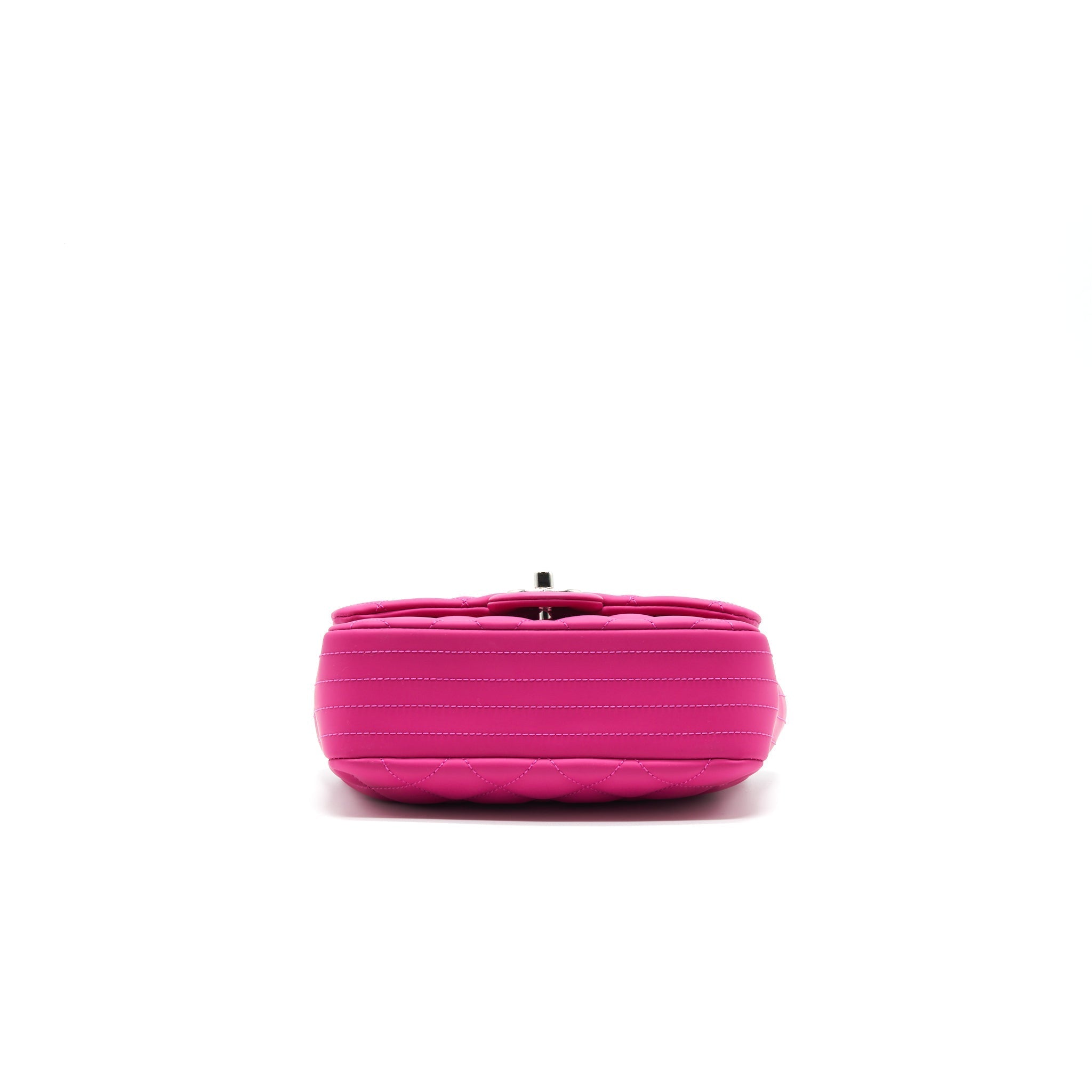 Chanel Rubber quilted lambskin flap Bag pink