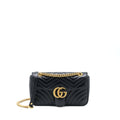 Gucci GG Marmont Small Matelasse Shoulder Bag Black