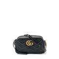 Gucci GG Marmont Small Matelasse Shoulder Bag Calfskin Black