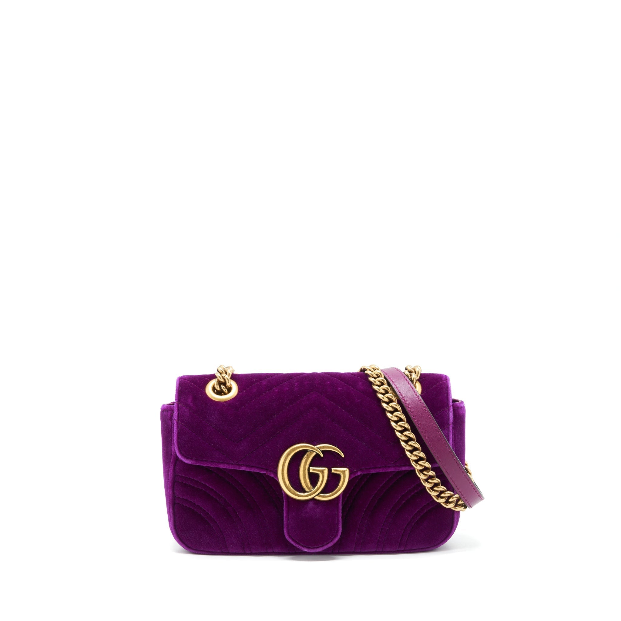 Gucci mini marmont bag Velvet Purple