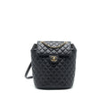 CHANEL QUILTED LAMBSKIN URBAN SPIRIT BACKPACK BLACK