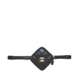 Chanel quilted belt bag lambskin black with