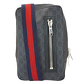 GUCCI GG Supreme Canvas Belt Bag with Zip Pocket Black 478325