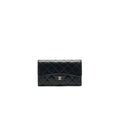 Chanel Classic Flap Wallet Lambskin Black