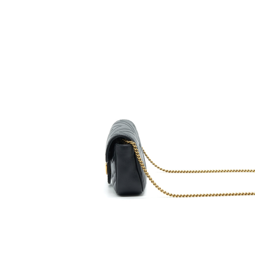 GUCCI GG MARMONT SUPER MINI BLACK