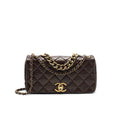 Chanel Calfskin Flap Bag with Chain Burgundy
