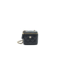 CHANEL SMALL VANITY WITH CHAIN CAVIAR BLACK L