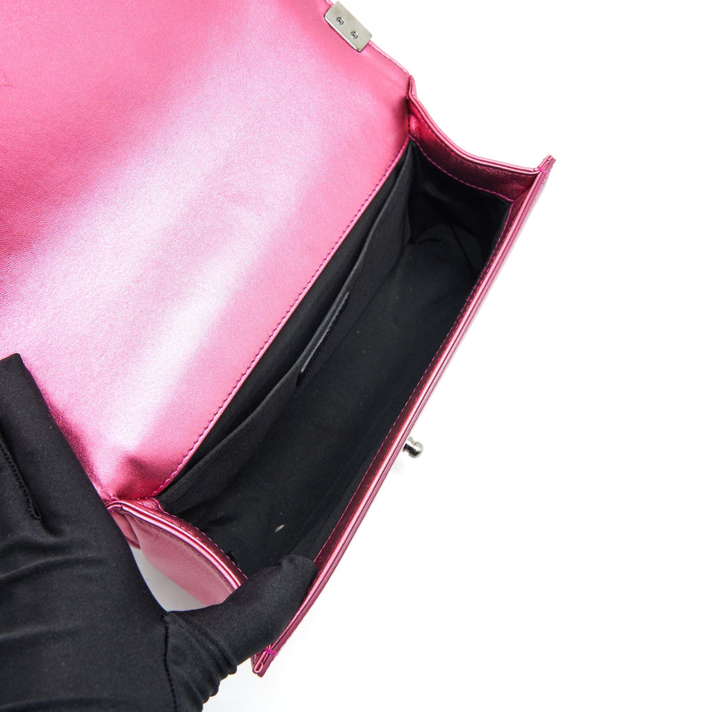 Chanel Medium Leboy Bag Metallic Pink
