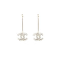 Chanel Crystal Drop Earrings