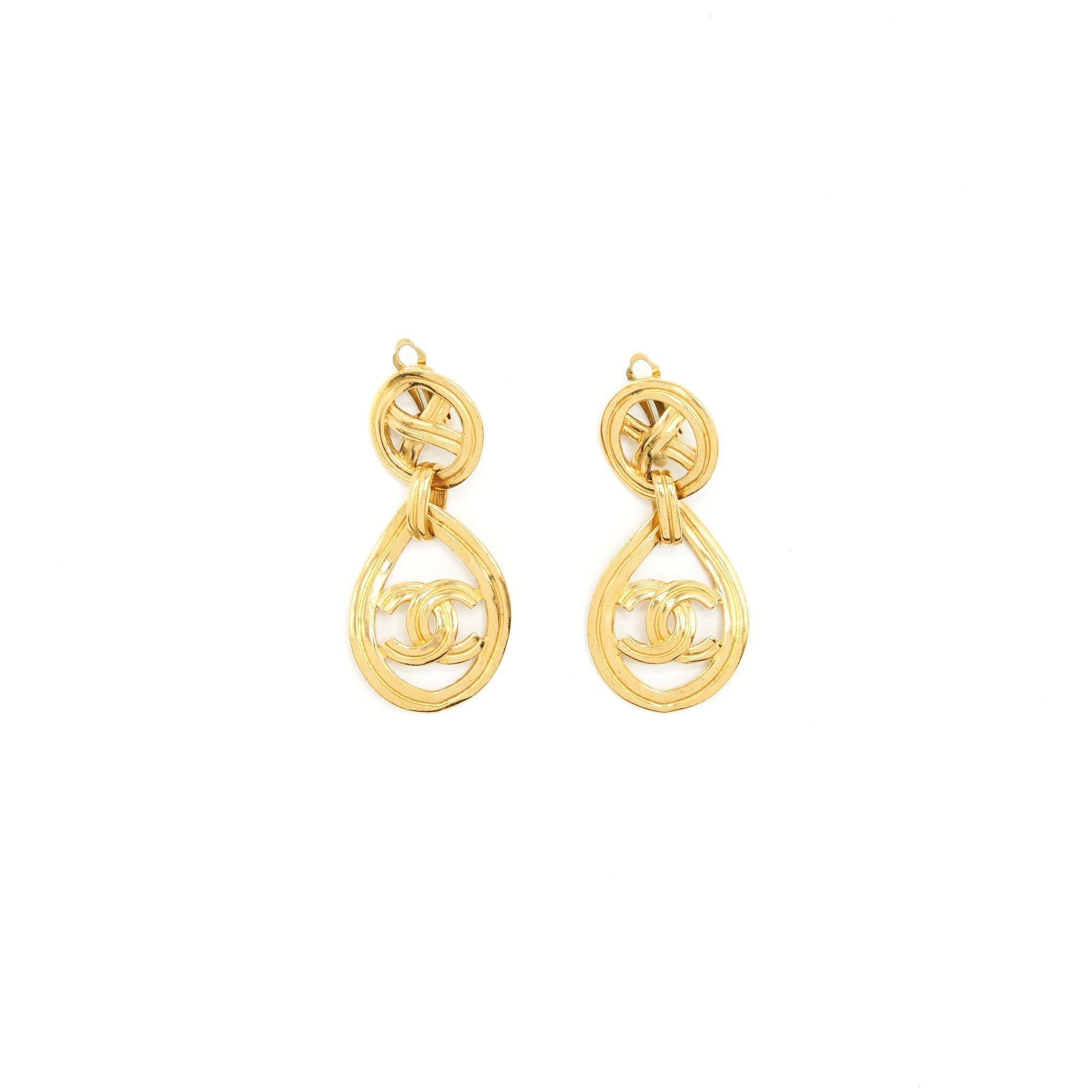 Chanel Vintage Drop Earring 24k
