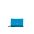 Chanel Camelia Wallet on Chain lambskin Blue
