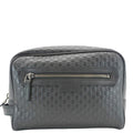 GUCCI GG Microguccissima Leather Toiletry Case Black 419775