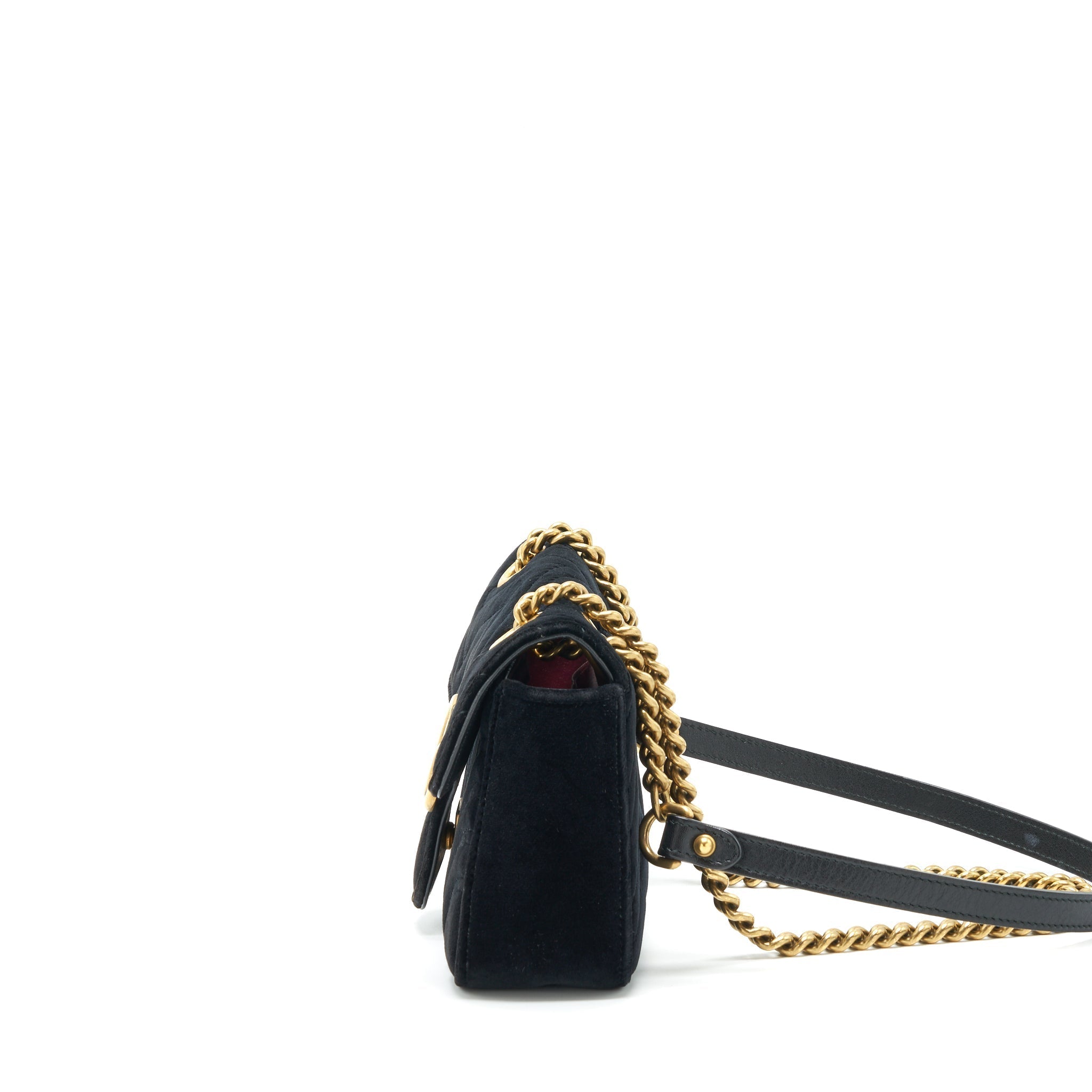 Gucci mini marmont Velvet black