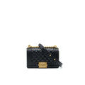 CHANEL SMALL BOY BAG CAVIAR LEATHER  BLACK