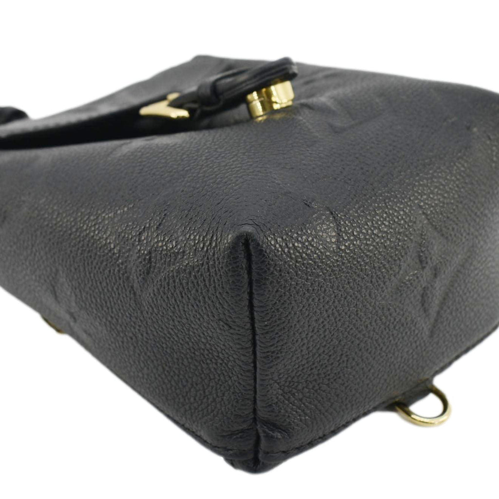 LOUIS VUITTON Tiny Monogram Empreinte Leather Backpack Black