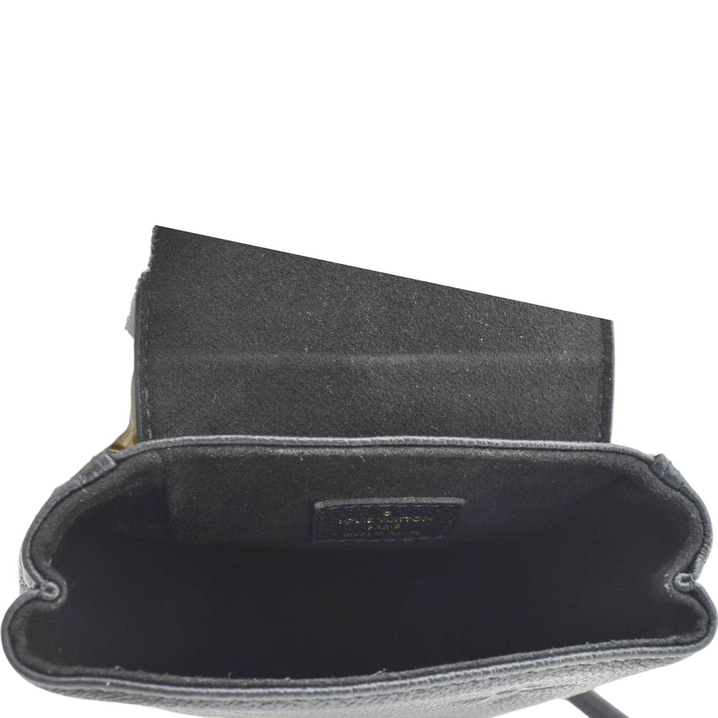 LOUIS VUITTON Tiny Monogram Empreinte Leather Backpack Black