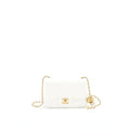 Chanel 21B pearl crush Mini Square flap Bag White