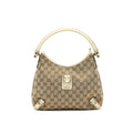 Gucci Abbey Canvas Leather Shoulder Bag