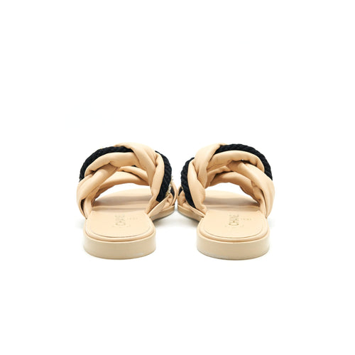 Chanel 19S Mule Beige/ Black Size37C