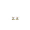 Chanel CC Logo Crystal Rainbow Earrings