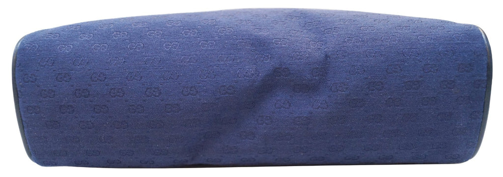 Gucci GG Canvas Blue Messenger Bag Vintage