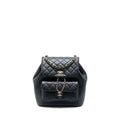 Chanel 23C Large Duma Backpack Calfskin Black L (Microchip)