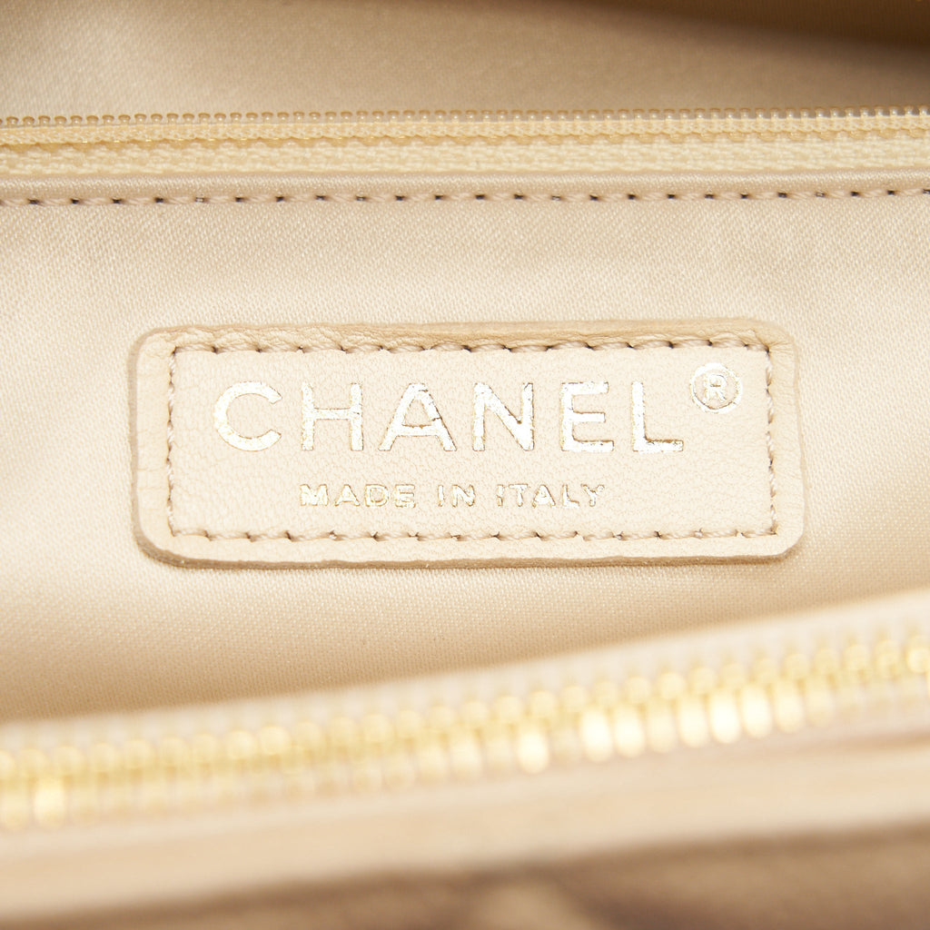 Chanel Grand Shopping Tote Bag Caviar Beige  Serial 16