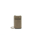 CHANEL VANITY PHONE HOLDER WITH CHAIN BLACK & BEIGE