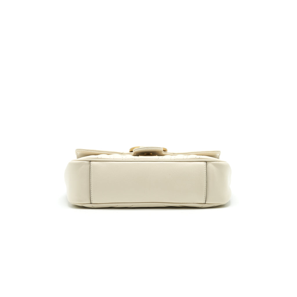 GUCCI GG MINI MARMONT CREAM WHITE