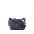 Chanel Small Gabrielle Hobo Bag Black/ Navy