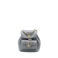 Chanel 22A Mimi Duma Backpack Lambskin Dark Grey L (Microchip)