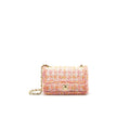 Chanel Tweeds and Fabric Mini Flap Bag Pink