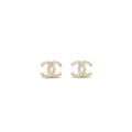 Chanel CC logo Crystal Earring L