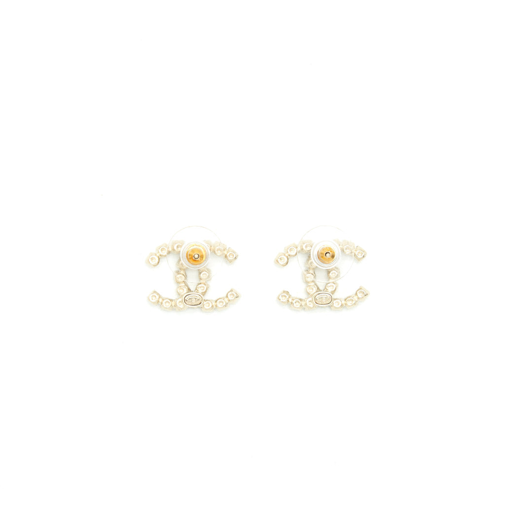 Chanel CC logo Crystal Earring L