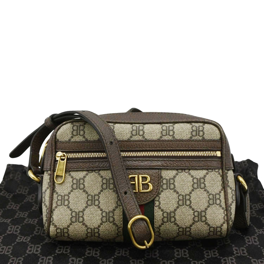 GUCCI X BALENCIAGA The Hacker Project Web BB Supreme Camera Bag Beige 680128