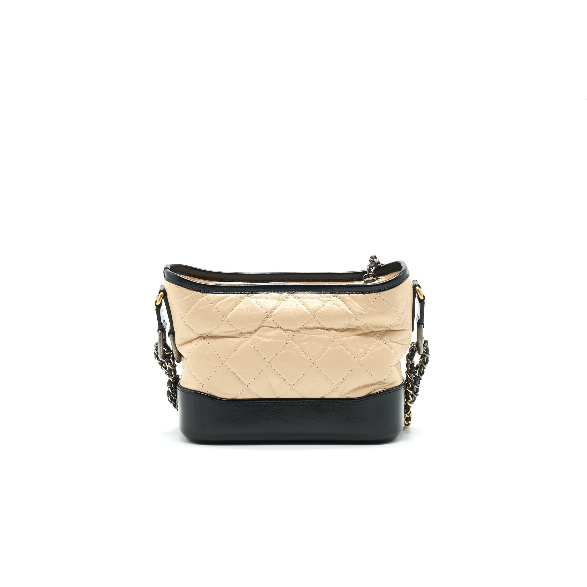 Chanel Small Gabrielle Hobo Bag Beige/Black