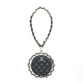 Chanel Round Clutch With Chain Lambskin Black L